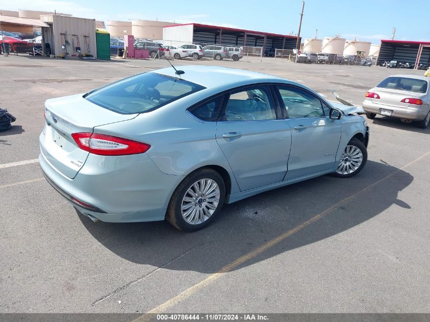 VIN 3FA6P0LU9ER379713 2014 Ford Fusion, Hybrid SE no.4