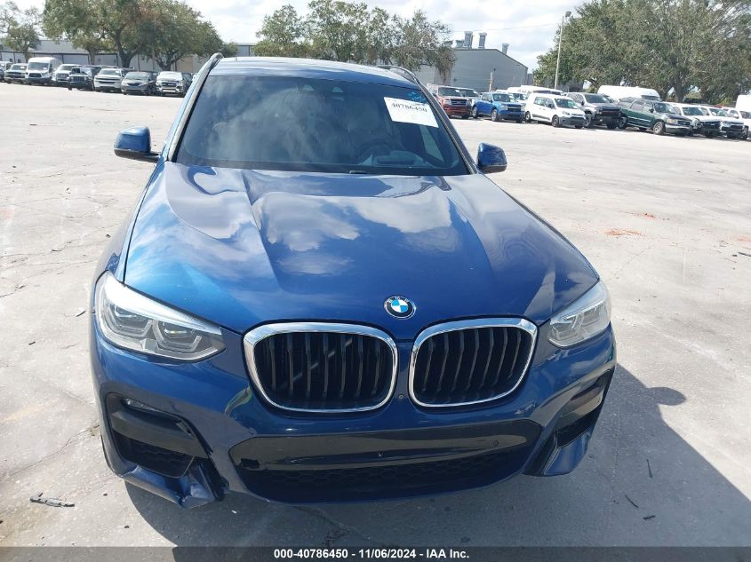 2020 BMW X3 Sdrive30I VIN: 5UXTY3C05L9C54274 Lot: 40786450