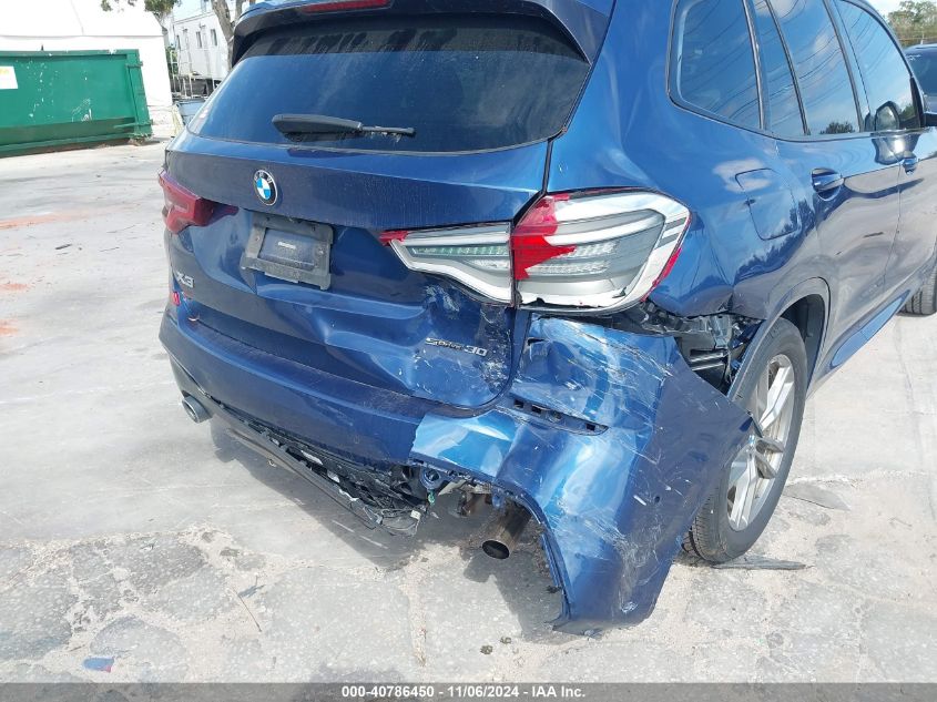 2020 BMW X3 Sdrive30I VIN: 5UXTY3C05L9C54274 Lot: 40786450