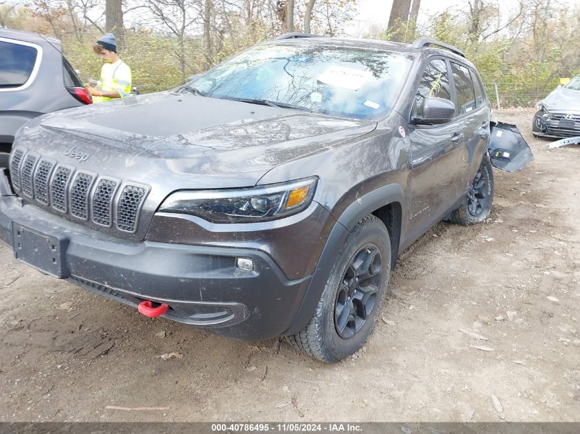 2021 Jeep Cherokee Trailhawk 4X4 VIN: 1C4PJMBX2MD219585 Lot: 40786495