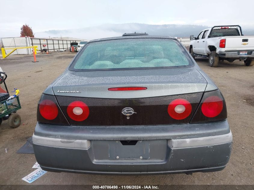 2005 Chevrolet Impala VIN: 2G1WF52E359285670 Lot: 40786498