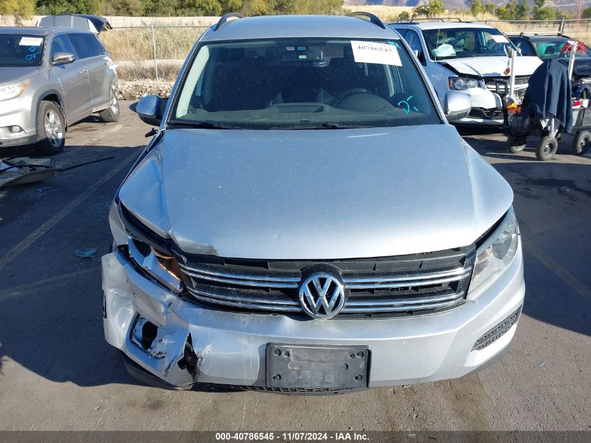 2016 Volkswagen Tiguan S VIN: WVGAV7AX7GW587813 Lot: 40786545