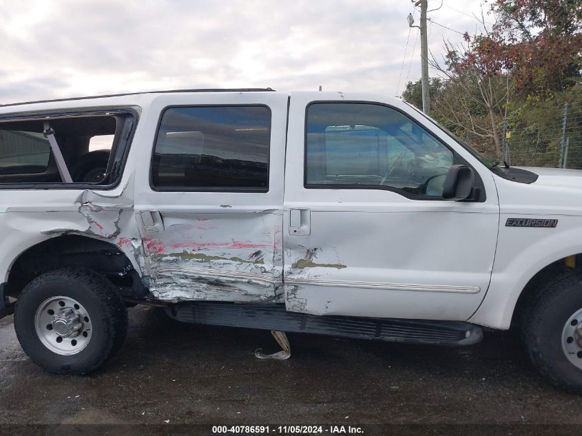 2000 Ford Excursion Xlt VIN: 1FMNU41SXYEB26488 Lot: 40786591