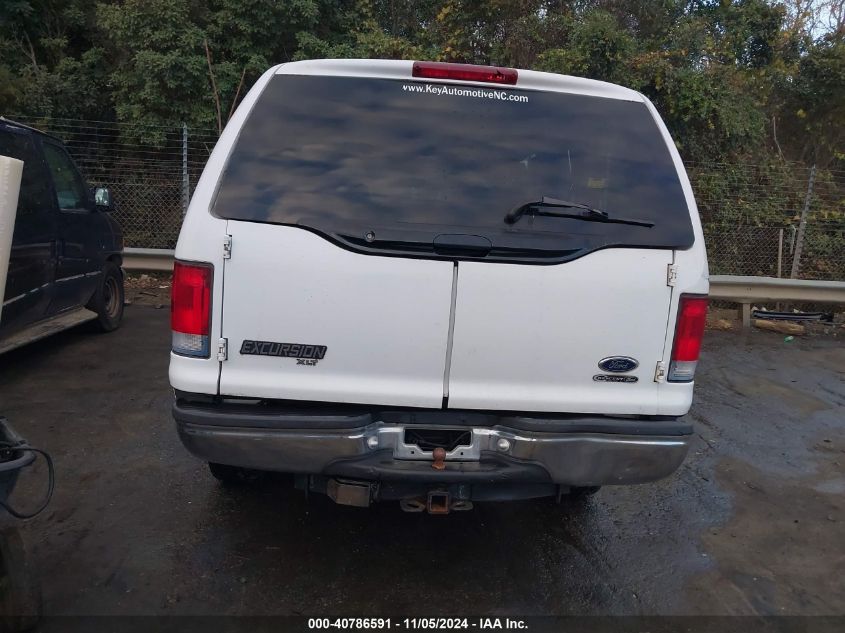 2000 Ford Excursion Xlt VIN: 1FMNU41SXYEB26488 Lot: 40786591