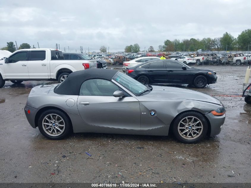 2003 BMW Z4 2.5I VIN: 4USBT33493LR65937 Lot: 40786618