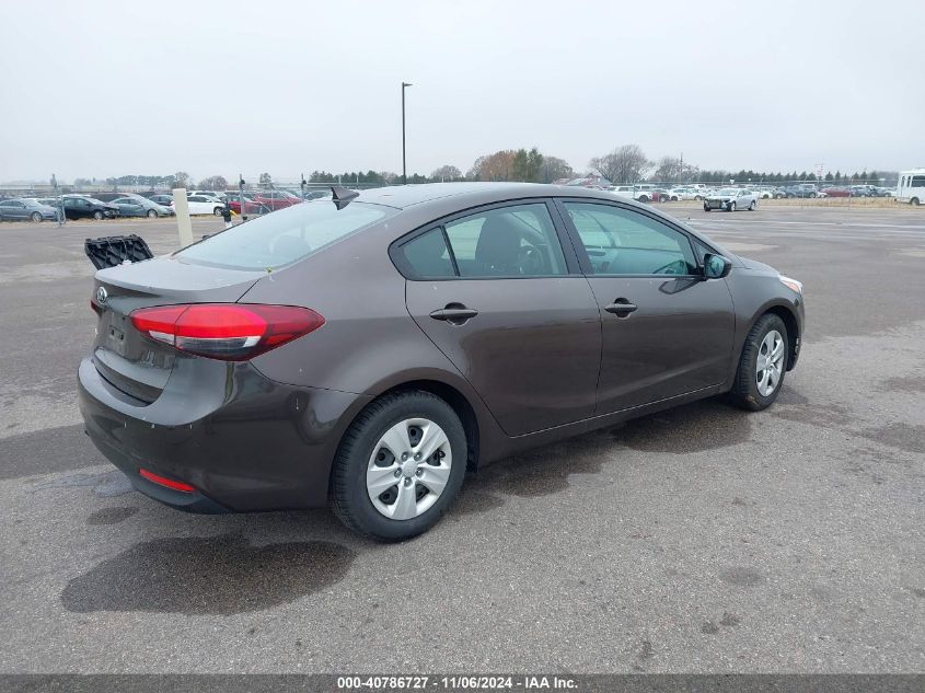 2017 Kia Forte Lx VIN: 3KPFK4A76HE058186 Lot: 40786727