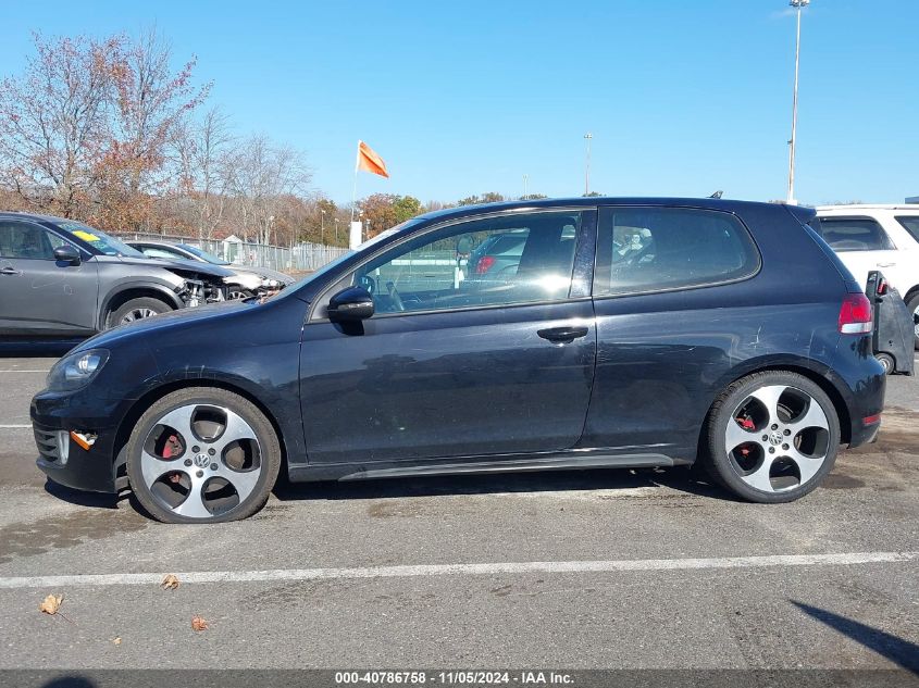 2012 Volkswagen Gti 2-Door VIN: WVWED7AJ9CW136168 Lot: 40786758