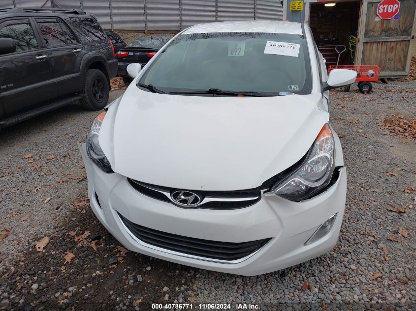 2013 Hyundai Elantra Gls VIN: 5NPDH4AE2DH319999 Lot: 40786771