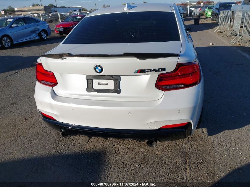 2019 BMW M240I VIN: WBA2J5C58KVC07817 Lot: 40786786