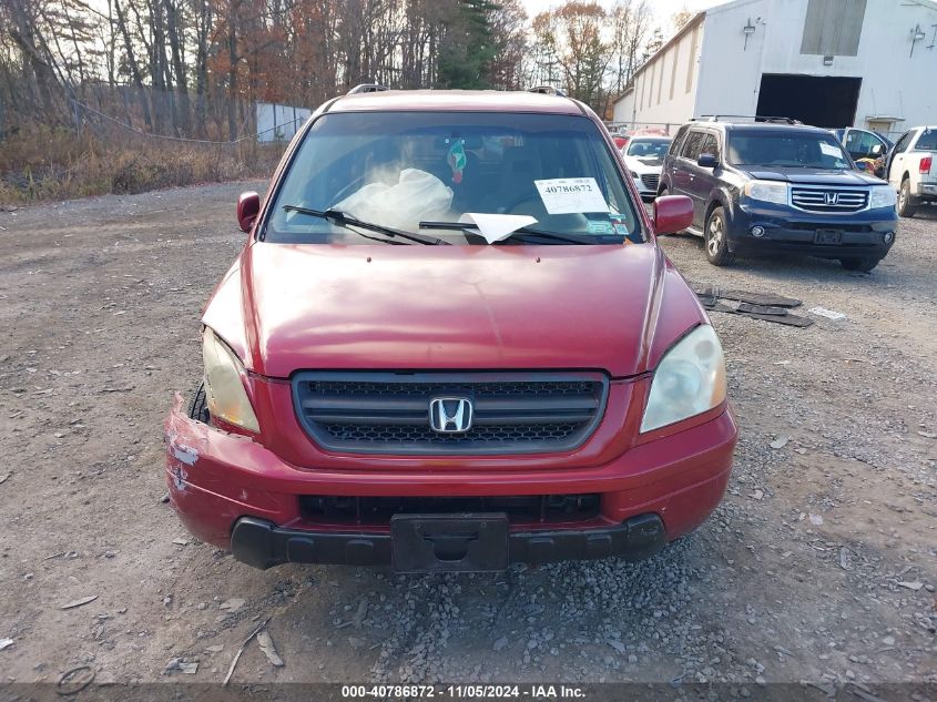 2005 Honda Pilot Ex VIN: 2HKYF18425H509385 Lot: 40786872