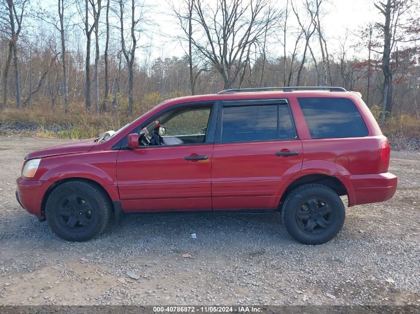 2005 Honda Pilot Ex VIN: 2HKYF18425H509385 Lot: 40786872