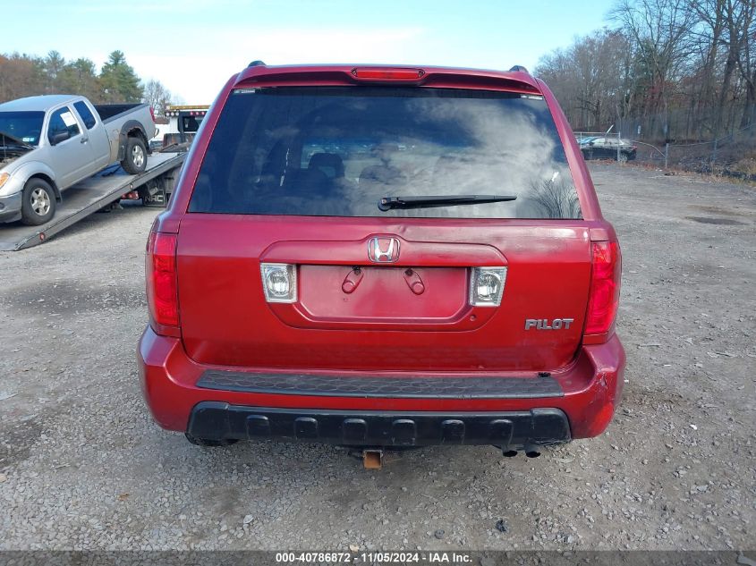 2005 Honda Pilot Ex VIN: 2HKYF18425H509385 Lot: 40786872