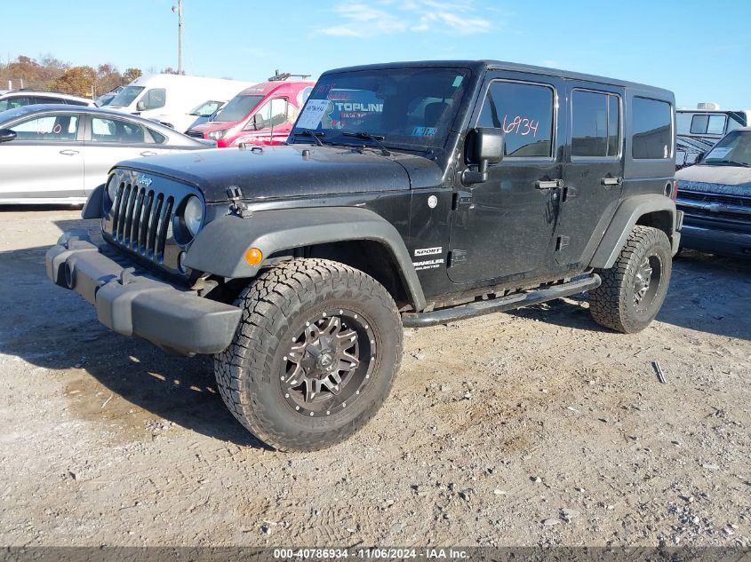 2014 Jeep Wrangler Unlimited Sport VIN: 1C4BJWDG0EL314687 Lot: 40786934