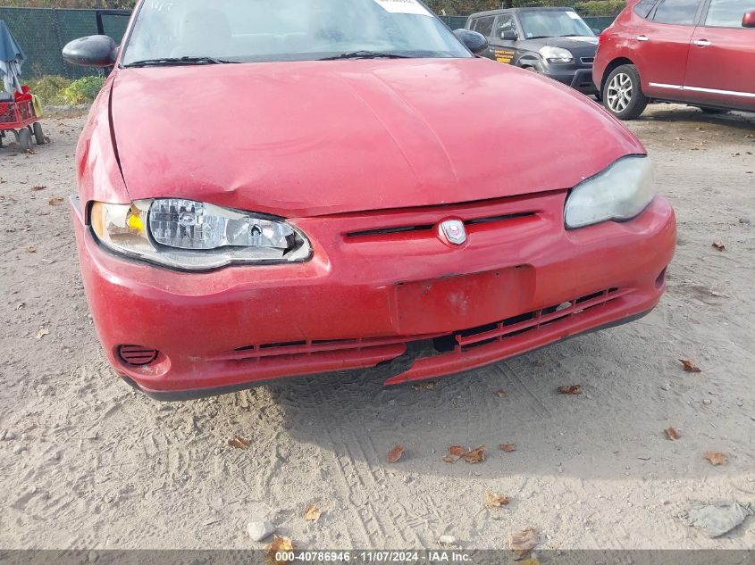 2004 Chevrolet Monte Carlo Ls VIN: 2G1WW12E849219946 Lot: 40786946