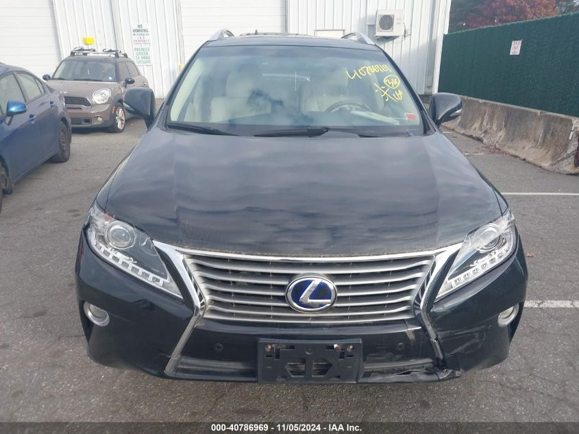 2013 Lexus Rx 450H VIN: JTJBC1BA9D2446361 Lot: 40786969