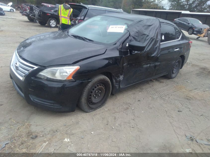 2014 Nissan Sentra Sv VIN: 3N1AB7AP0EY209130 Lot: 40787018