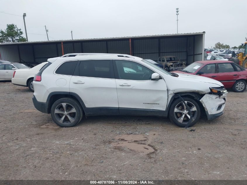 2019 Jeep Cherokee Limited Fwd VIN: 1C4PJLDB8KD195916 Lot: 40787056