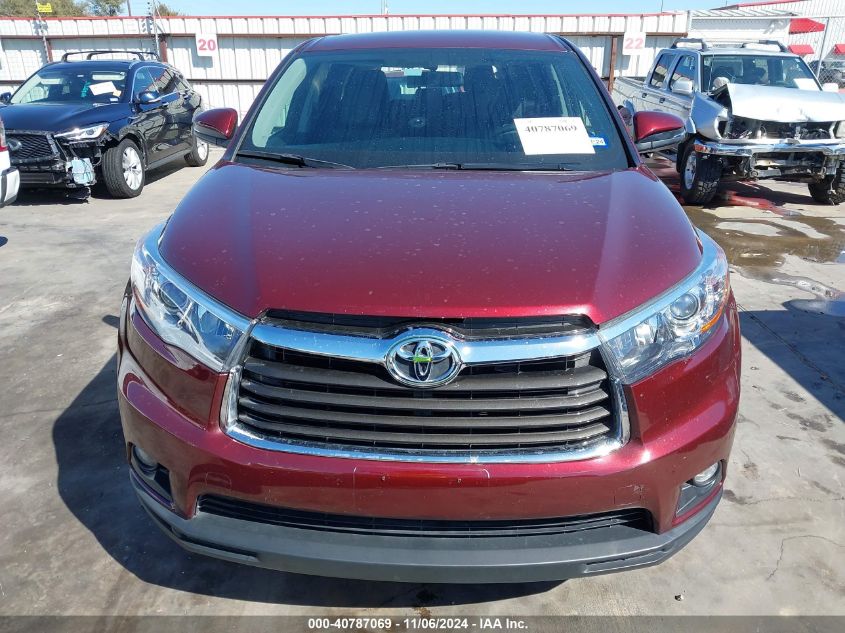 2015 Toyota Highlander Le Plus V6 VIN: 5TDZKRFH1FS057283 Lot: 40787069