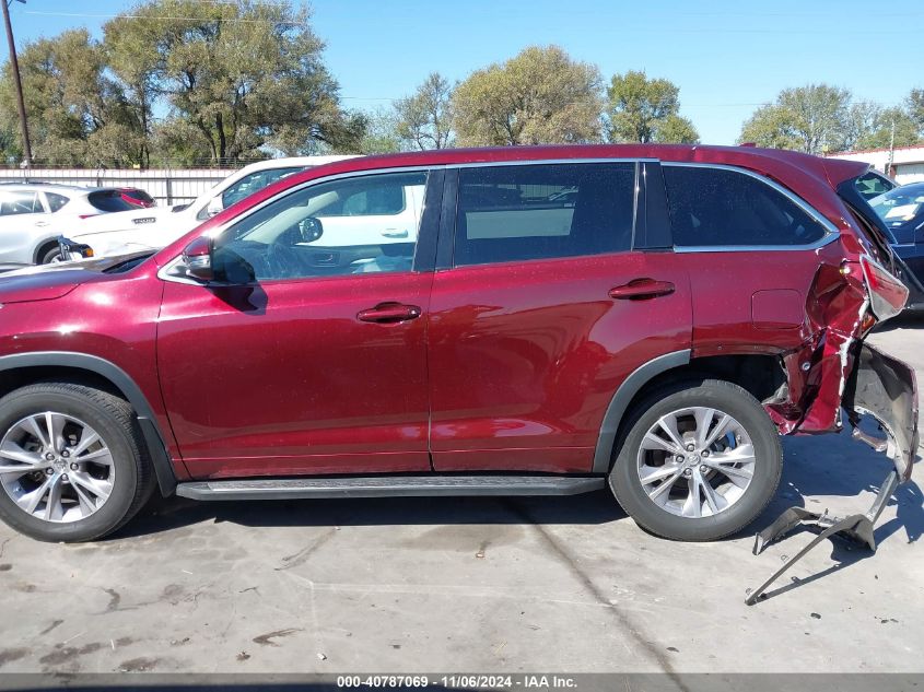 2015 Toyota Highlander Le Plus V6 VIN: 5TDZKRFH1FS057283 Lot: 40787069