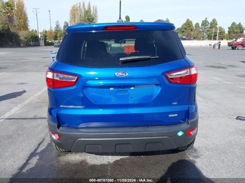 2020 Ford Ecosport Se VIN: MAJ3S2GEXLC349504 Lot: 40787080