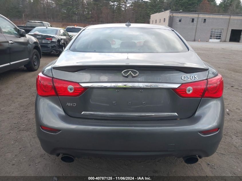 2016 Infiniti Q50 3.0T Sport VIN: JN1EV7ARXGM346334 Lot: 40787125