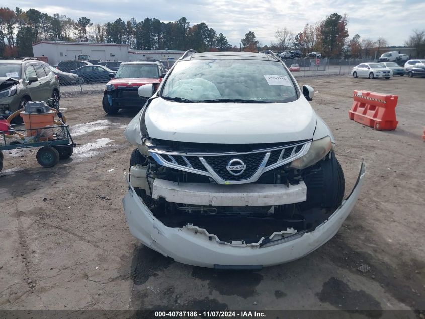 2011 Nissan Murano Sl VIN: JN8AZ1MW9BW177620 Lot: 40787186