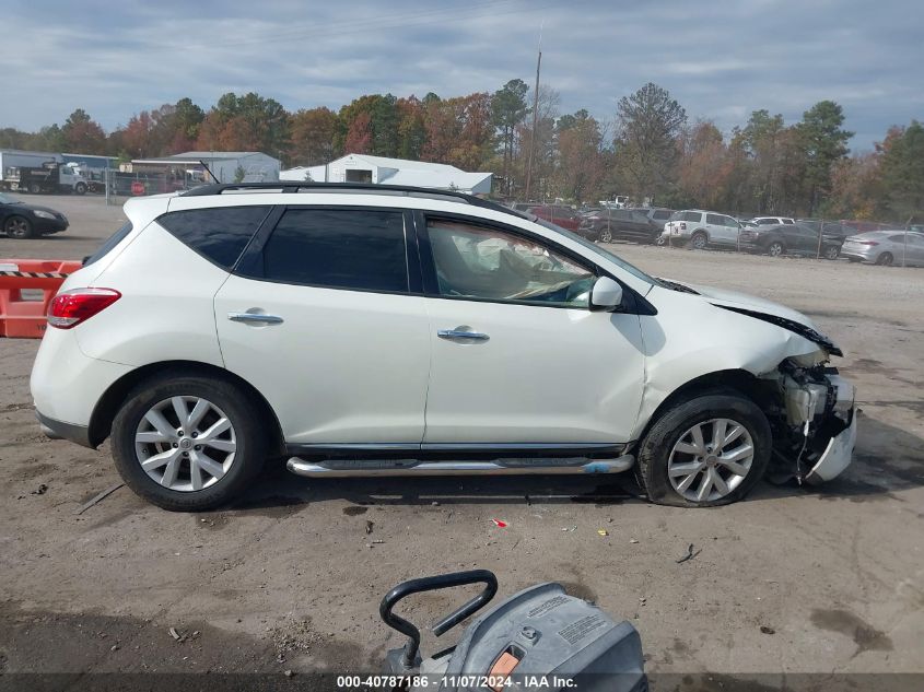 2011 Nissan Murano Sl VIN: JN8AZ1MW9BW177620 Lot: 40787186