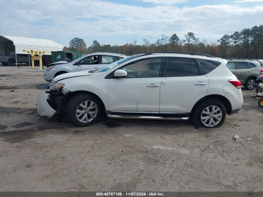 2011 Nissan Murano Sl VIN: JN8AZ1MW9BW177620 Lot: 40787186