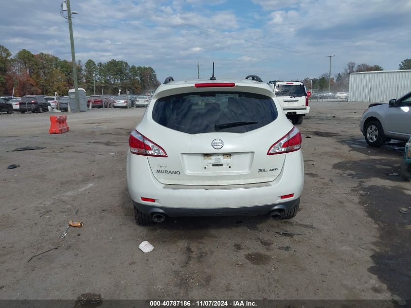 2011 Nissan Murano Sl VIN: JN8AZ1MW9BW177620 Lot: 40787186