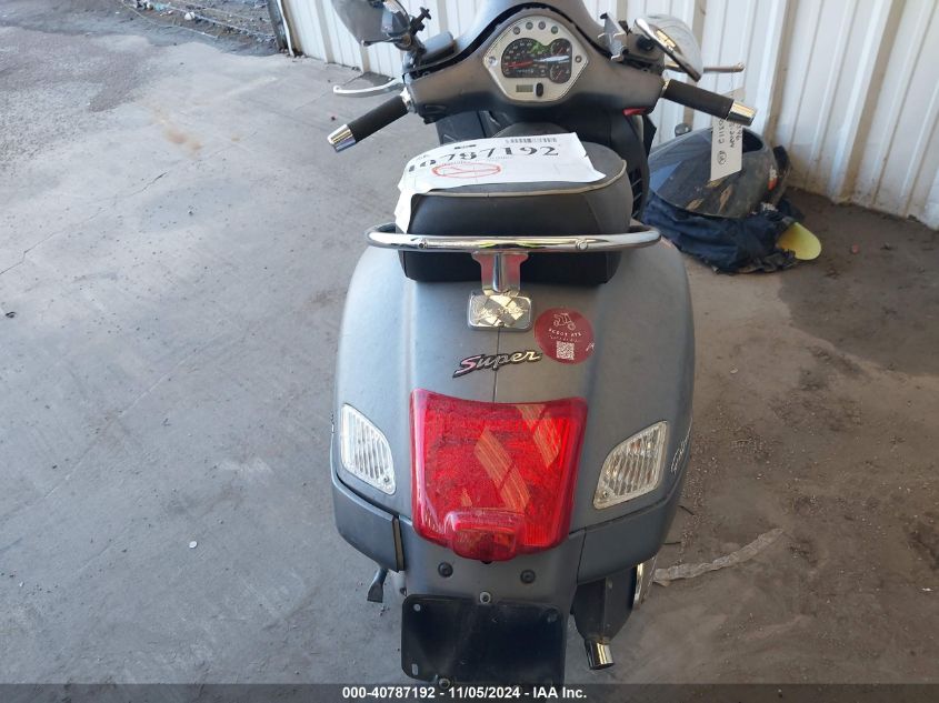 2012 Vespa Gts 300 Super VIN: ZAPM459LXC5703112 Lot: 40787192