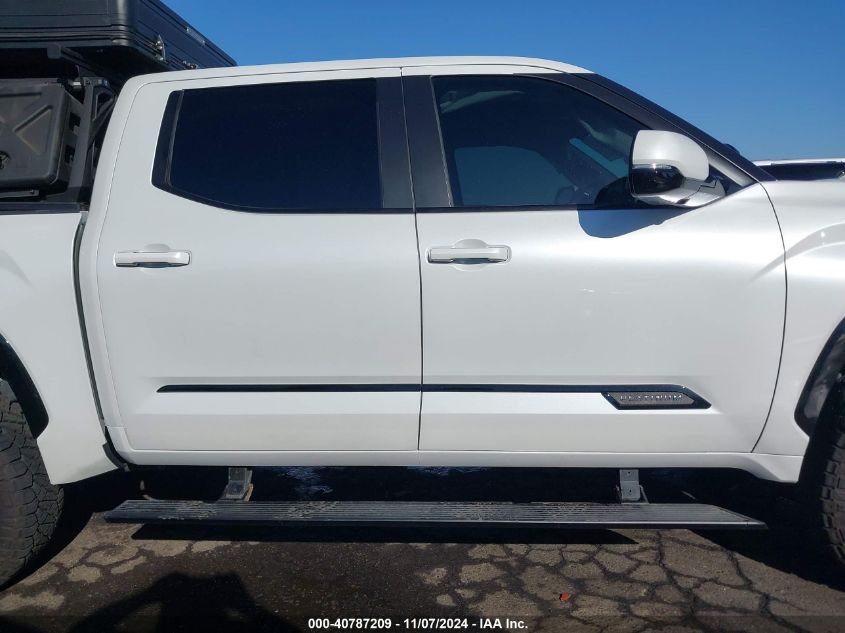 2024 Toyota Tundra Hybrid Platinum VIN: 5TFNC5DB6RX048239 Lot: 40787209