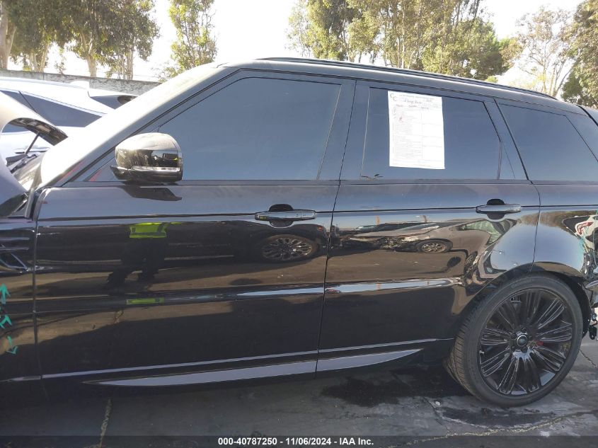 2018 Land Rover Range Rover Sport Hse Dynamic VIN: SALWV2SV4JA195041 Lot: 40787250