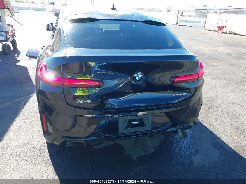 2023 BMW X4 xDrive30I VIN: 5UX33DT09P9S63695 Lot: 40787271