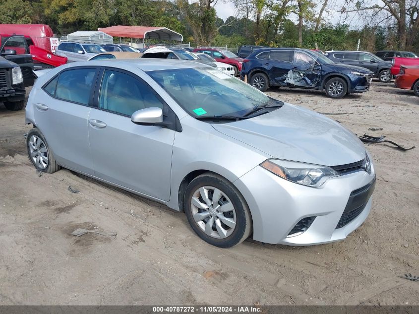 2016 TOYOTA COROLLA