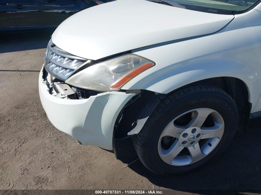 2006 Nissan Murano S VIN: JN8AZ08T06W427472 Lot: 40787331