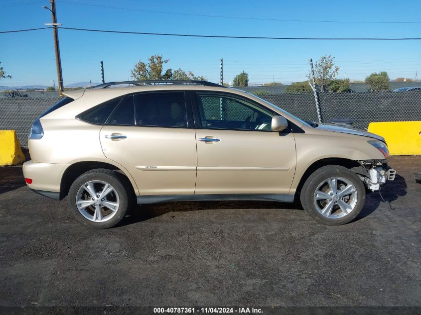 2008 Lexus Rx 400H VIN: JTJHW31U582050345 Lot: 40787361