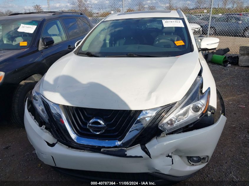 2015 Nissan Murano Platinum VIN: 5N1AZ2MH5FN280799 Lot: 40787364