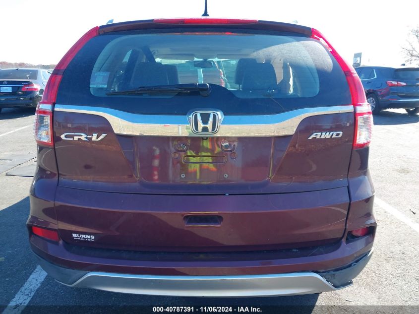 2016 Honda Cr-V Ex-L VIN: 2HKRM4H73GH682874 Lot: 40787391