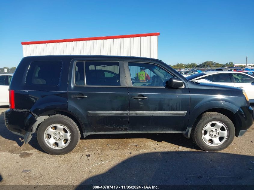 2013 Honda Pilot Lx VIN: 5FNYF3H22DB003370 Lot: 40787419