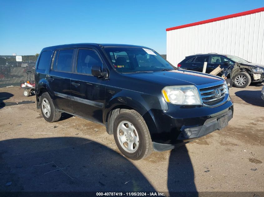 2013 Honda Pilot Lx VIN: 5FNYF3H22DB003370 Lot: 40787419