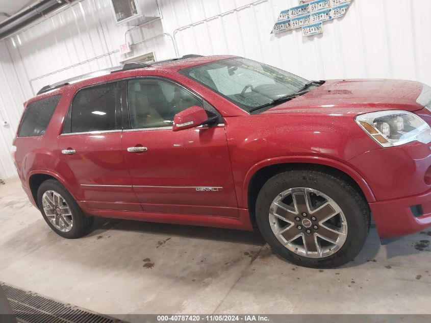 2012 GMC Acadia Denali VIN: 1GKKVTED3CJ382616 Lot: 40787420