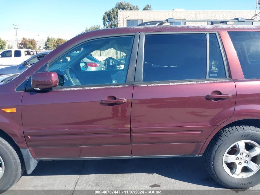 2007 Honda Pilot Ex-L VIN: 5FNYF18777B030911 Lot: 40787447