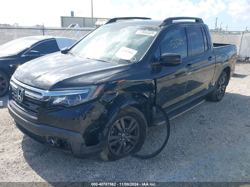 2019 Honda Ridgeline Sport VIN: 5FPYK3F18KB045360 Lot: 40787562