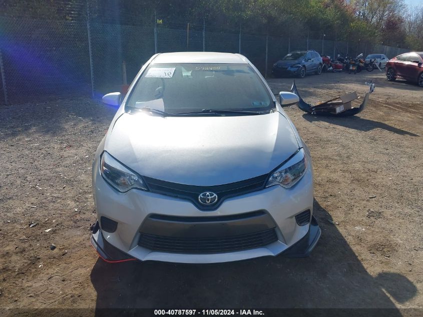 2016 Toyota Corolla Le VIN: 2T1BURHE1GC592980 Lot: 40787597