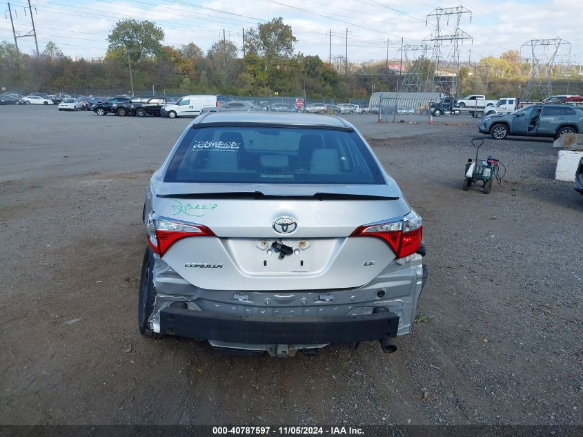 2016 Toyota Corolla Le VIN: 2T1BURHE1GC592980 Lot: 40787597