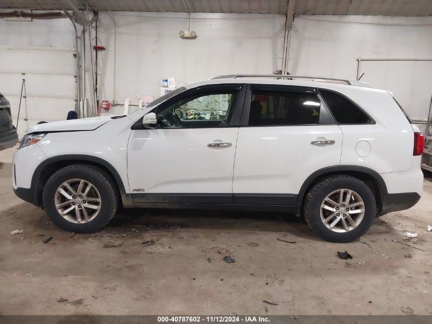 2014 Kia Sorento Lx VIN: 5XYKTCA6XEG488640 Lot: 40787602