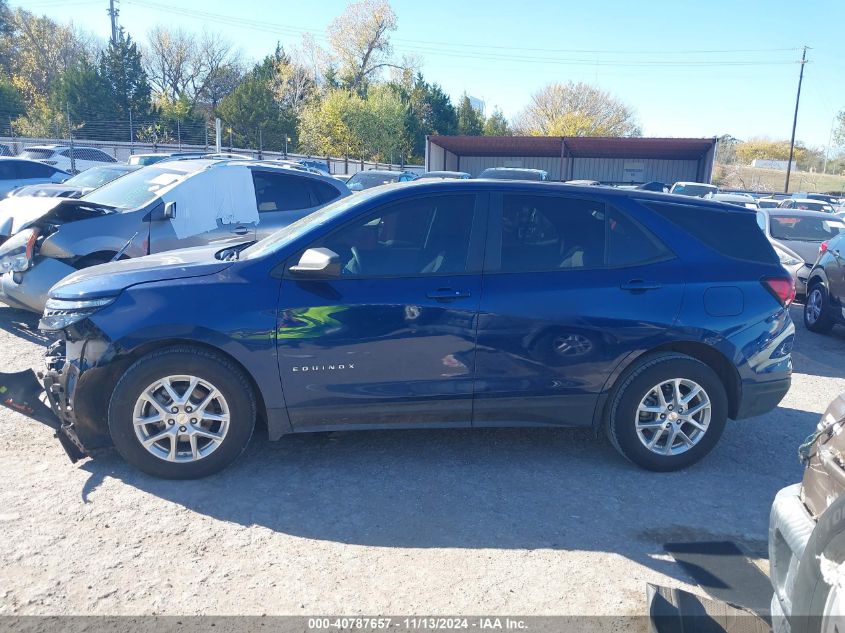 2022 Chevrolet Equinox Fwd Ls VIN: 3GNAXHEV4NS170646 Lot: 40787657