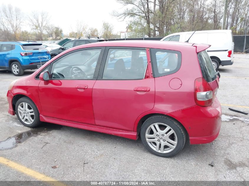 2007 Honda Fit VIN: JHMJD38627S009583 Lot: 40787724