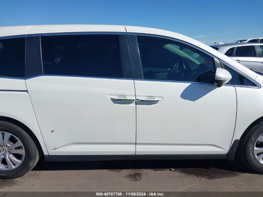 2014 Honda Odyssey Ex-L VIN: 5FNRL5H66EB010447 Lot: 40787788