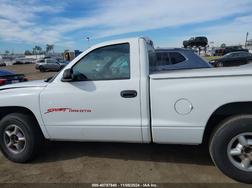 1999 Dodge Dakota Slt/Sport VIN: 1B7FL26X4XS124613 Lot: 40787840